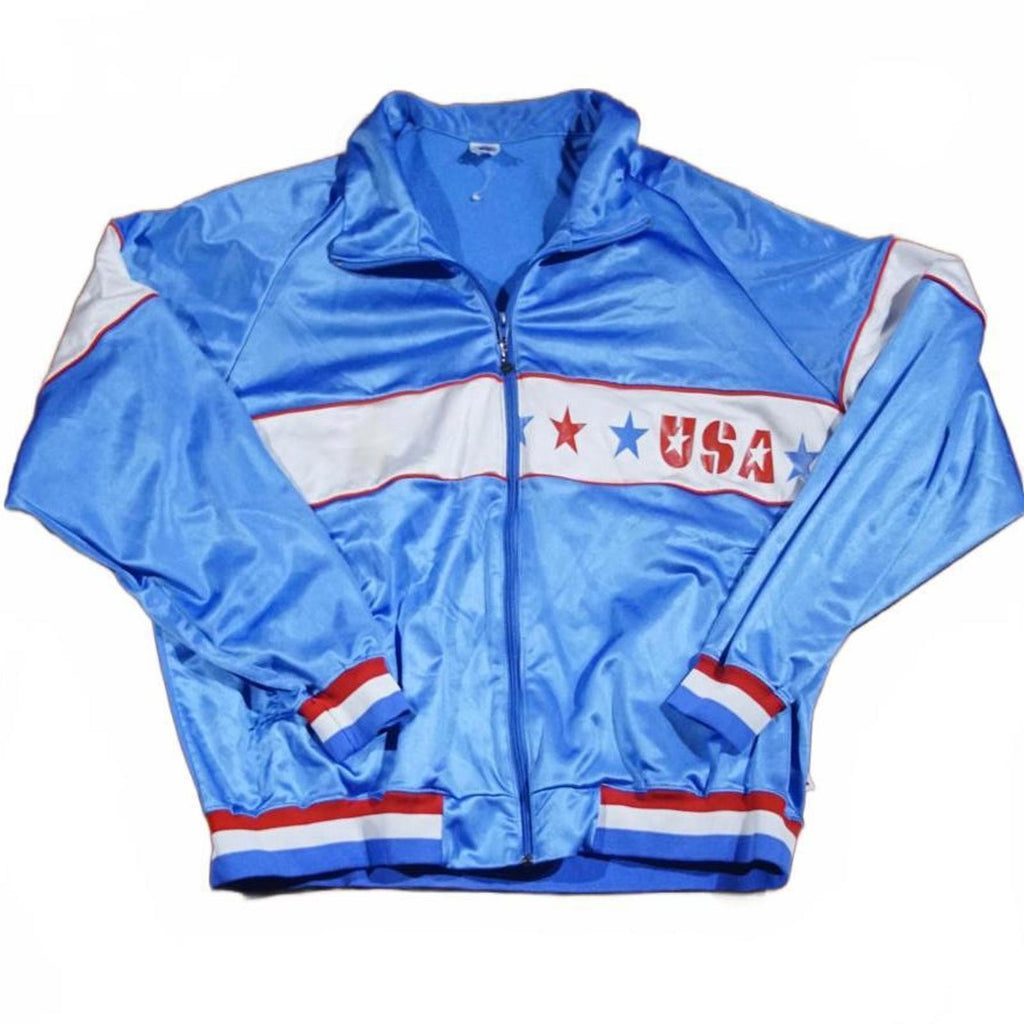 Team USA Russell Athletics Satin Jacket | Sz XXL | Vtg 80s